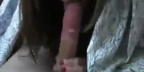 She couldnt handle the amount of cum he shot in her mouth