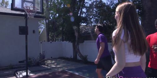 Stepteens face jizzed on after bj