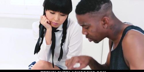 Teensloveblackcocks - Japanese Tutor Gets Drilled By A Big Black Dick