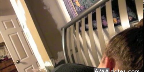 Cum in her asshole secretly and deeply