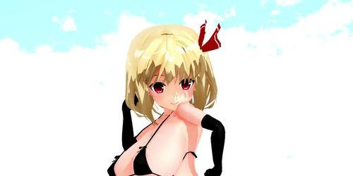 [MMD] Thicc anime girl DeepBlueTown