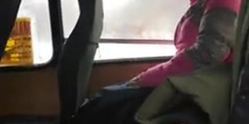 Bus Flash Russian Girl 2