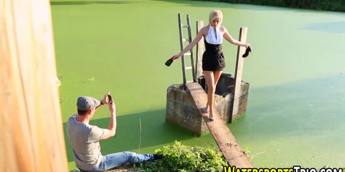 Fetish model piss soaked