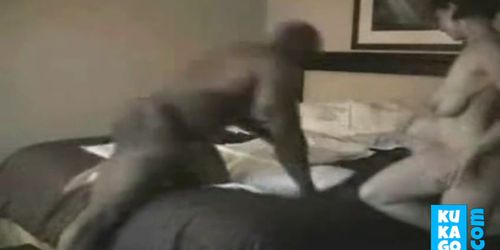 white cheating wife on hidden cam with black lover - video 1