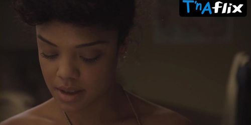 Tessa Thompson  Underwear, Interracial Scene  in Dear White People