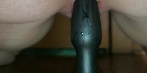 First time using butt plug as dildo