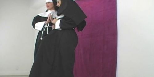 Kinky teens ride the biggest strapons and spray jism everywhere