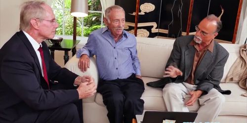Cute teen dicksucking grandpas