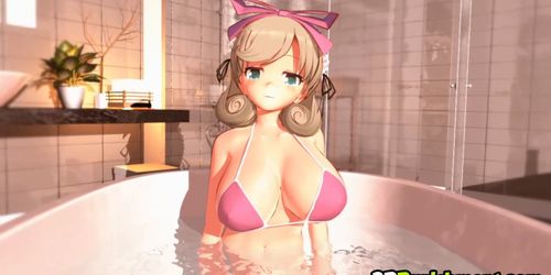 Hentai 3d teen giving perfect titjob POV