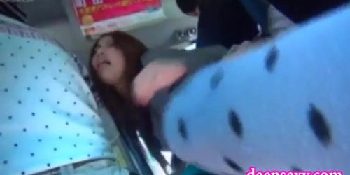 Thick Ass Japanese Girl Fucked on Bus