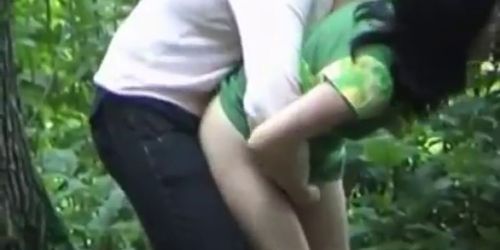 quick fuck in the woods