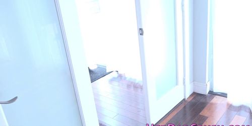Kinky stepteen blows pov