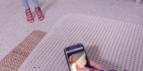 Teen stepdaughter gobbles - video 2