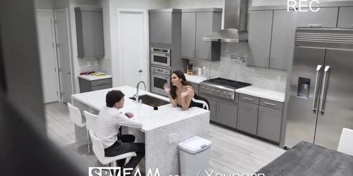 SpyFam Step mother Ava Addams fucks broken hearted step son on valentines day