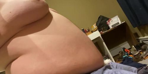 Mountains of fat on gainer’s massive body 