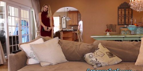 Jizzed teen rides stepdad
