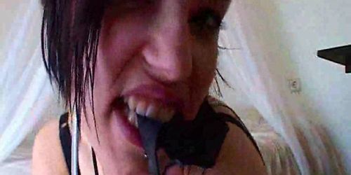 Emo fille webcam solo