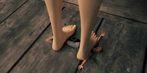 Gwen Giantess Foot Fetish Stomping Animation