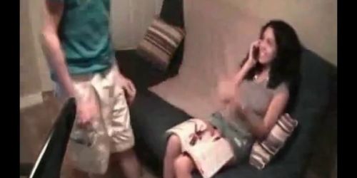 nasty chick getting fucked while talking toher boyfriend - video 1