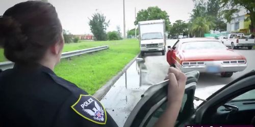 Horny police officers arrest dude after speeding