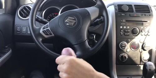 wanking my cock like a schoolboy! I could not resist and finished in my car