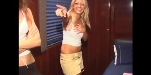 Unknown Busty Girl Sheds Top