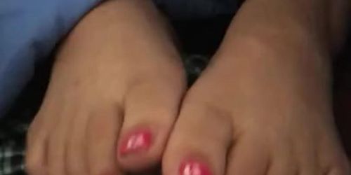 Asian footjob makes me explode