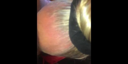 Experienced Blonde MILF giving head