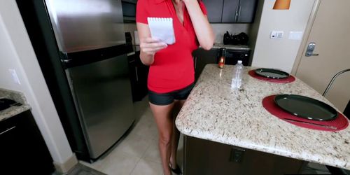 My busty mature stepmom wanted any video to go viral (Reagan Foxx)