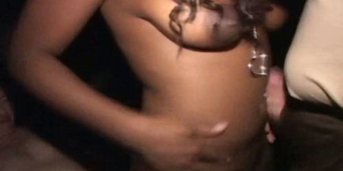 Black amateur cummed on