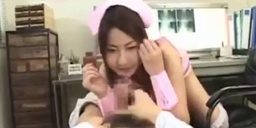 Hot Asian nurse enjoys sex part4