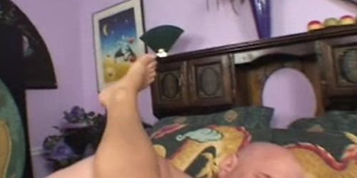 milf footjob big tits