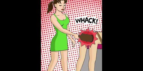 Femdom-Gynarchy-FLR-Spanking. Swing Away.