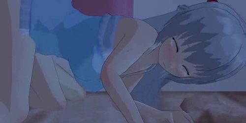 Animated teen getting rammed