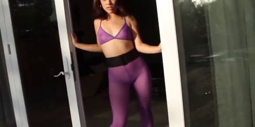Pantyhose babe interracial sex