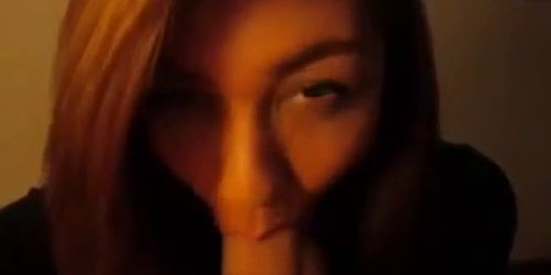 Tokyo Model Detective POV BJ  a shot in the mouth GUNDAM