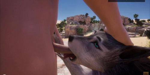 Wild Life / Furry Wolf girl Rasha Porn HD