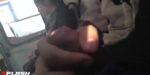 Cock Flash On Bus