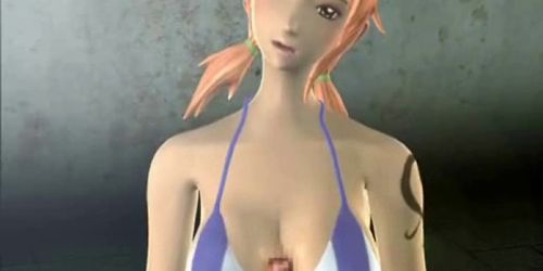 Animated whore getting facial