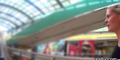 Exceptional czech teenie was seduced in the mall and screwed in pov