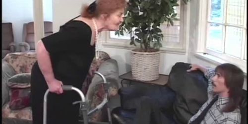 redhead granny is a dirty naughty slut