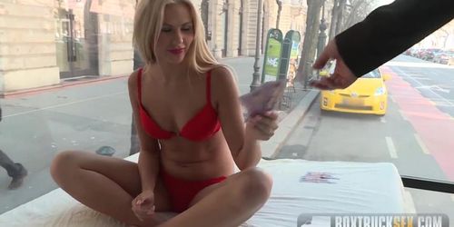 Blonde Fucked In Public - Katie Montana