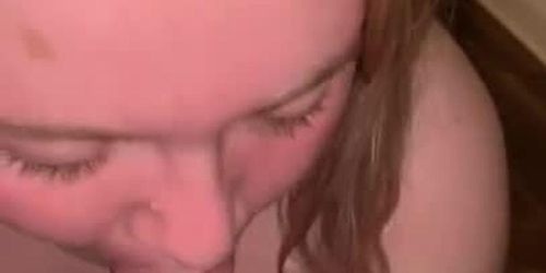 green eyes white girl swallow my cum and suck my soul out of my body ! 