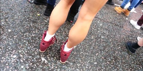 Perfect Legs and Calves Candid
