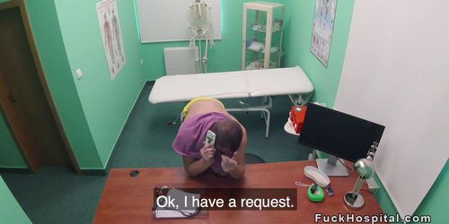 Doctor rims and fucks big ass nurse