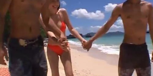 Ai Takeuchi beachfront gangbang part6 - video 2