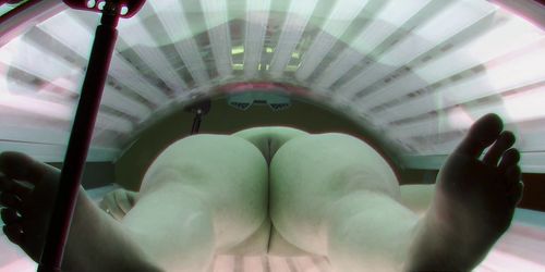 CZECHSOLARIUM - Busty Chubby Girl Relaxing in Solarium Tanning Bed