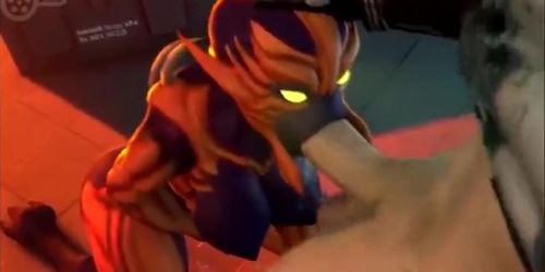 DOOM imp blowjob