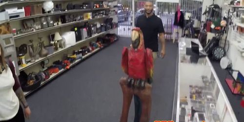 Pawnshop punk pussy pounded in the office