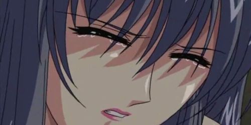 Anime teacher rubbing a cock